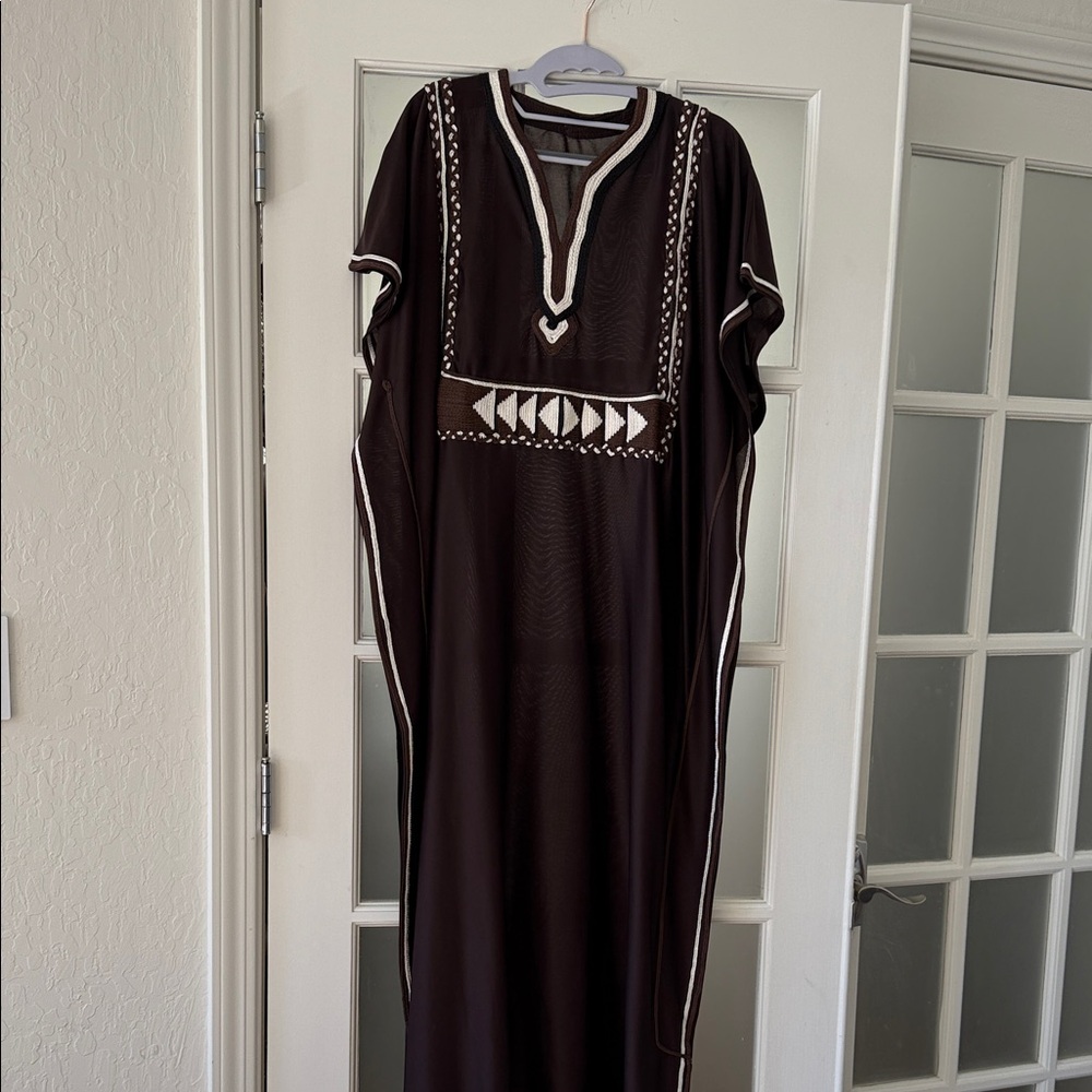 Greek Goddess Embroidered Kaftan